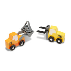 Wooden Construction Site Vehicles