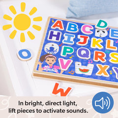 Ms. Rachel™ Wooden Phonics Alphabet Sound Puzzle - 26 Pieces