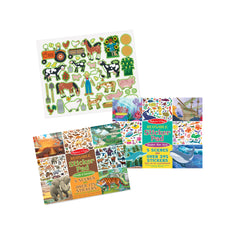 Reusable Sticker Pad 3-Pack: Jungle, Farm, Under the Sea