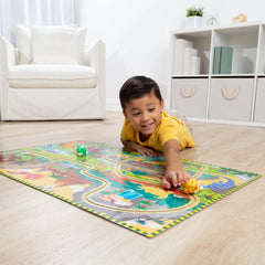 Dinosaur Adventure Tracks Floor Puzzle – 48 Pieces + 2 Wind-Up Dinosaurs
