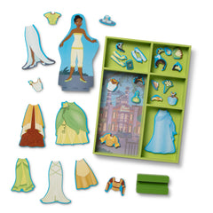 Disney Tiana Wooden Magnetic Dress-Up Play Set