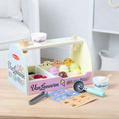 Melissa & Doug x Van Leeuwen Wooden Ice Cream Counter