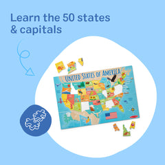 Map Floor Puzzle - 51 Pieces