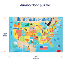 Map Floor Puzzle - 51 Pieces