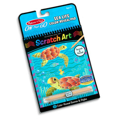On the Go Scratch Art Color-Reveal Pad -  Sea Life