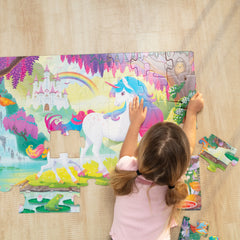 Glow-in-the-Dark Unicorn Floor Puzzle - 48 Pieces