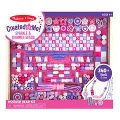 Created by Me! Sparkle & Shimmer Beads Wooden Bead Kit