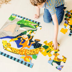 Safari Social Floor Puzzle - 24 Pieces