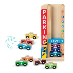 Wooden Stack & Count Parking Garage