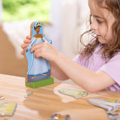 Disney Tiana Wooden Magnetic Dress-Up Play Set