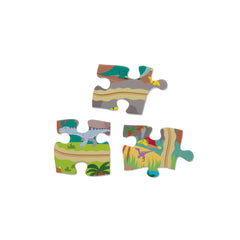Dinosaur Adventure Tracks Floor Puzzle – 48 Pieces + 2 Wind-Up Dinosaurs