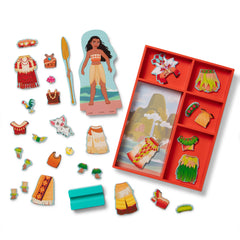 Disney Moana Wooden Magnetic Dress-Up Play Set