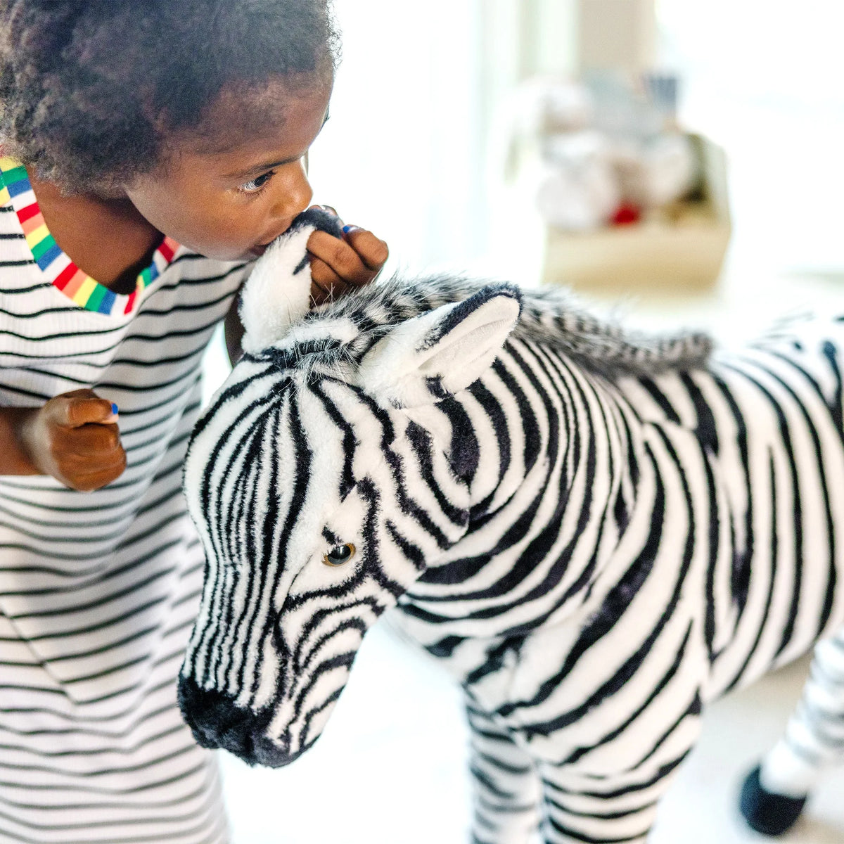 Zebra Lifelike Plush Stuffed Animal
