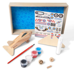 Decorate-Your-Own Wooden Plane