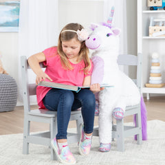 Child’s Wooden Chair Pair – Gray